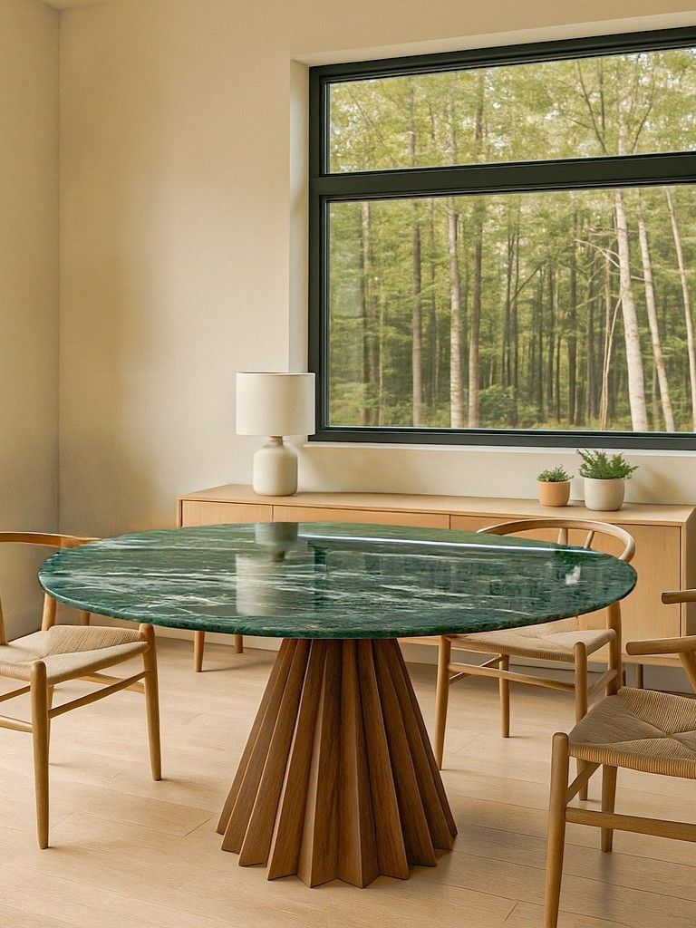 Table à manger Brune — vue 1 agrandie